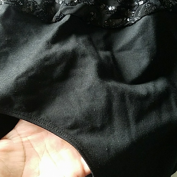 Black Sheer 2 piece gown - delicate black lace XS - Picture 7 of 9